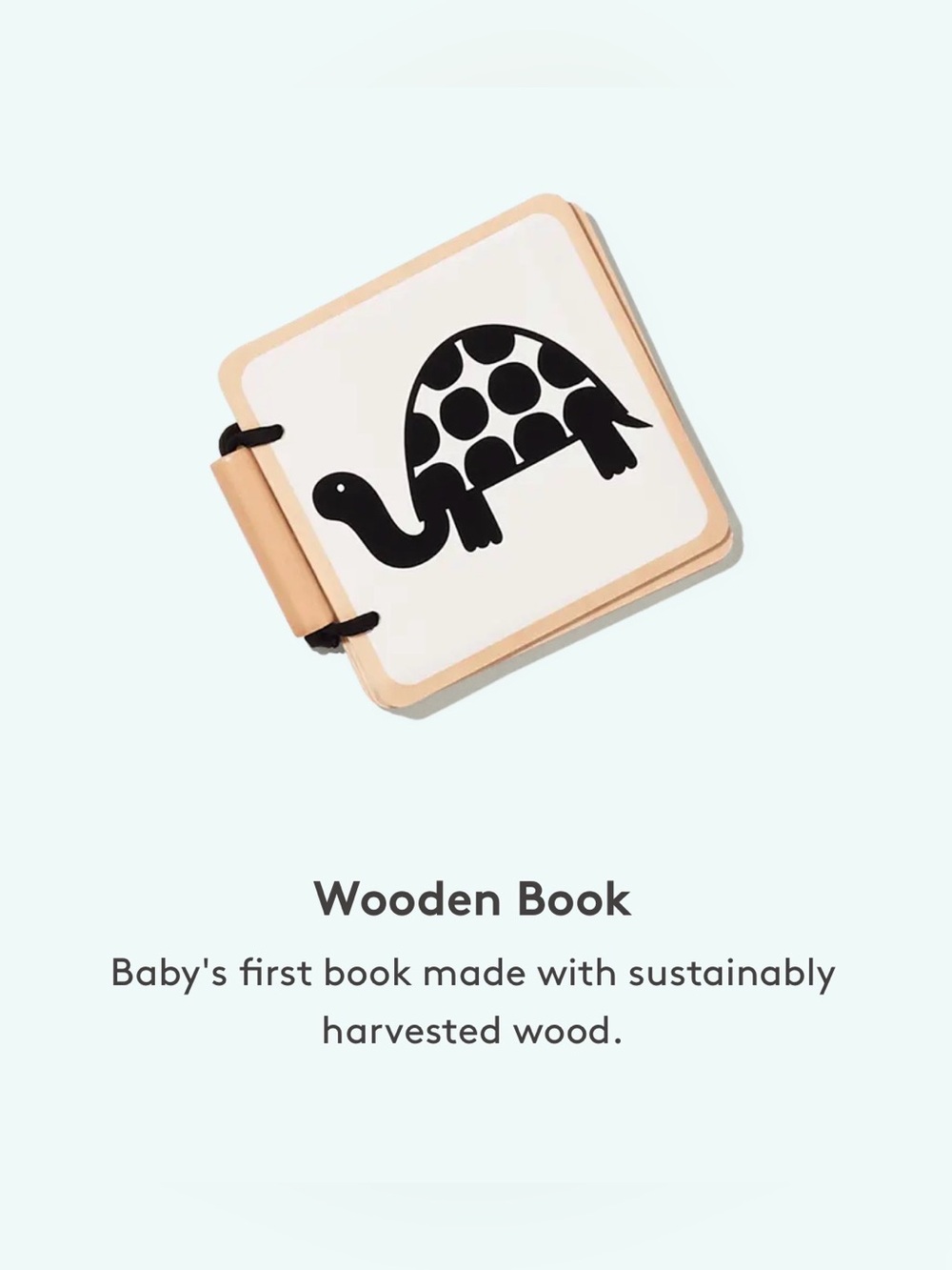 Lovevery Wooden Black and White Book